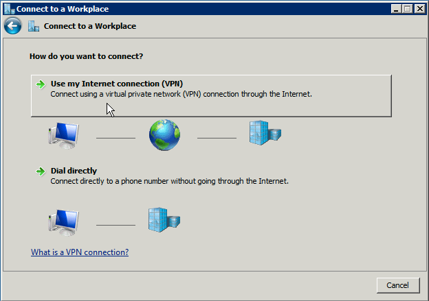 incoming vpn connection windows server 2008